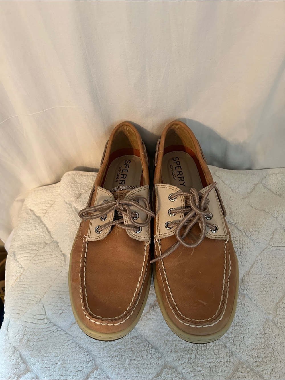 Sperry Two-Tone Brown and Tan Men’s Boat Shoes